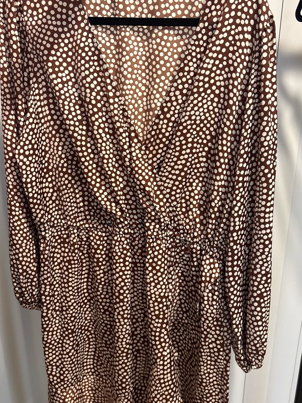 Lauren Conrad brown pokadot Dress